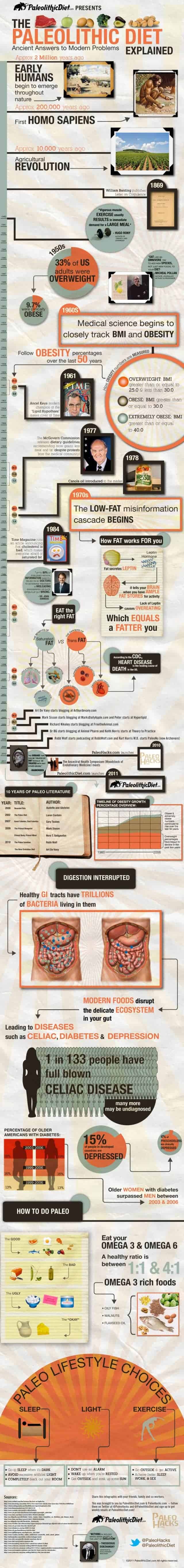 Paleolithic Diet Infographic