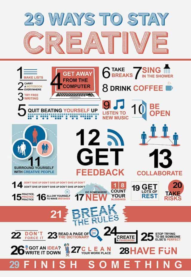 29 Ways to Stay Creative