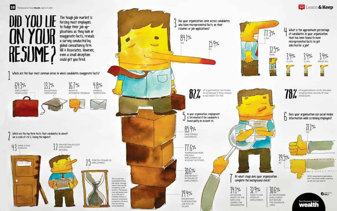 Did You Lie On Your Resume Infographic