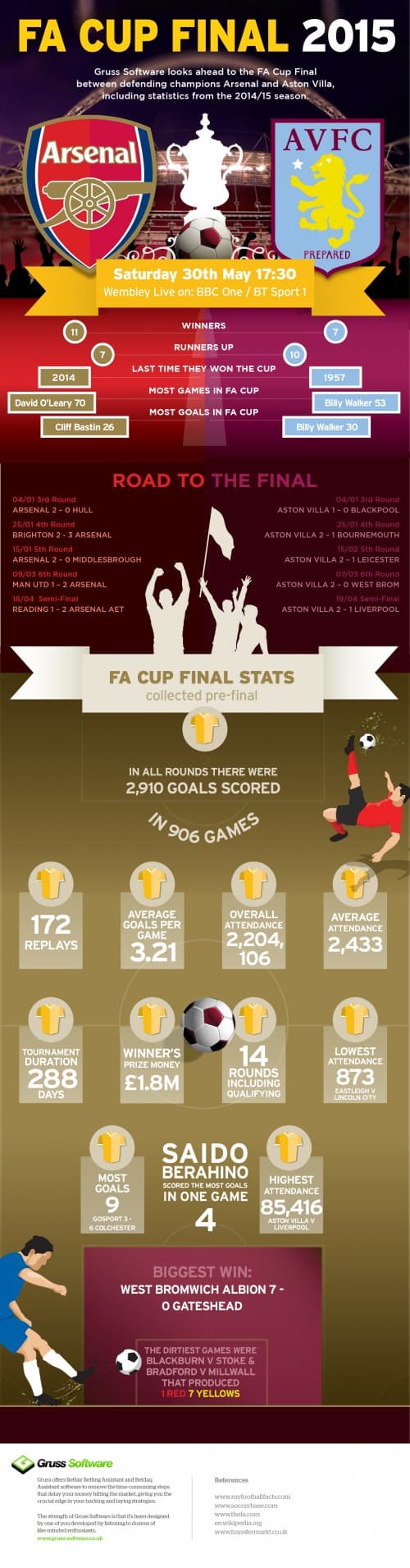 Fa cup final 2015 infographic